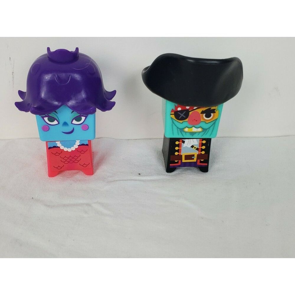 Toy Block Set Toddler Kids Pirate & Purple‎ Hair Lady Figures